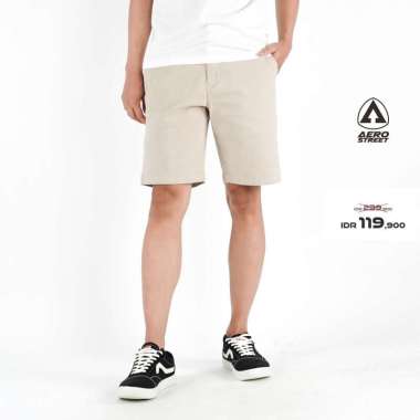 Aerostreet Chinos Pendek Emilio Krem Celana Chino EAAAA 36