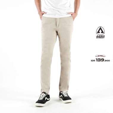 Aerostreet Chinos Panjang Elvano Krem Celana Chino EAAAA 34