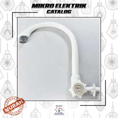 Kran Angsa Wastafel Air Cuci Piring Dapur Plastik PVC MALVIN