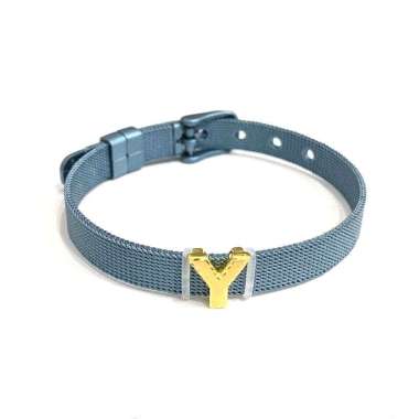 Gelang Gesper Inisial Huruf Y Koleksi Josean Elegant Emas Asli