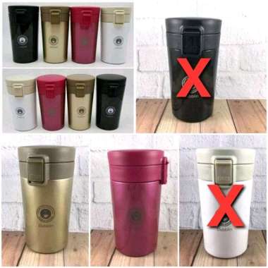 Tumbler Dubblin Frappe 300ml Tumblr Tempat Air Minum (putih..hitam..fanta..coklat)