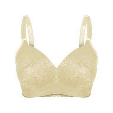 You’ve (YouHave) BH Wanita Bra Wanita Cup Jumbo BH Tanpa Kawat 100038 Cream 42