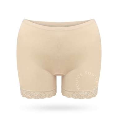 You've (You Have) Celana Dalam Korset Celana Korset Premium Lace Panty CD Wanita 1PCS 300058 Cream