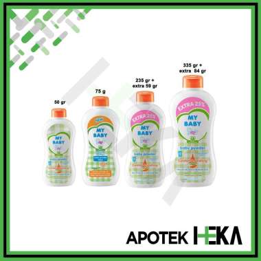 My Baby Powder Telon Plus - Bedak Bayi Bedak Anak Wangi Telon Ijo Oren 250g + 63g