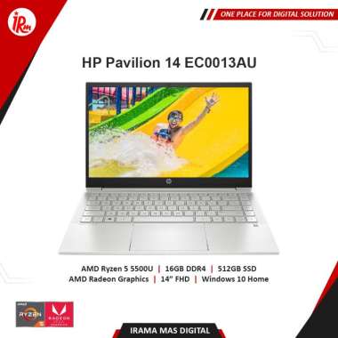 HP Pavilion 14 EC0013AU - AMD Ryzen 5 5500U 16GB 512GB SSD SILVER
