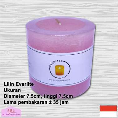 Lilin hias silinder tabung pilar besar tanpa aroma natal sembahyang gereja rohani candle warna warni