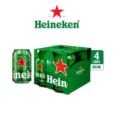 Heineken Can 320mL x 4 pcs