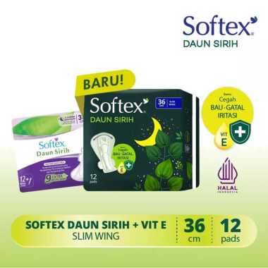 Softex Daun Sirih Slim Wing 36cm isi 12+1 pads