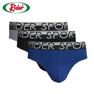 Rider Sport Men's Underwear - Multicolor [3 pcs/R782B] L