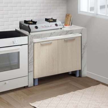 Kitchen Set Bawah / Lemari / Rak / Pintu Dapur Minimalis - Denver 9080 cm Toptable Marmer