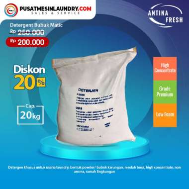 Detergen Bubuk / Detergen Matic / Detergen Laundry Berat 20 Kg
