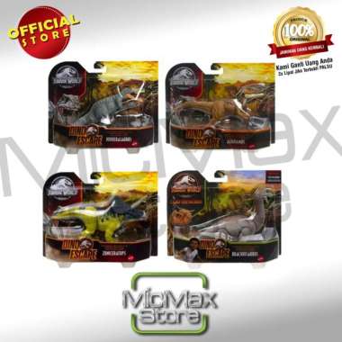 Jurassic World Camp Cretaceous Dino Escape Wild Pack Core Scale Attack GWC93 Coklat