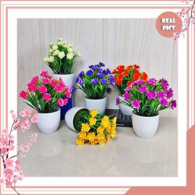 UNICO PBP23 Bunga Hias Plastik Pot Tanaman Artificial Daun Aglonema Matahari Keladi Caladium Murah P