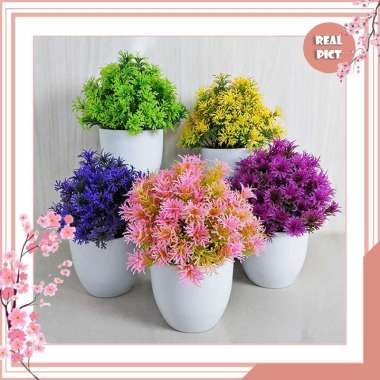UNICO PBP25 Bunga Tason Tanaman Plastik Pot Bunga Artificial Daun Rambat Ornamen Dekorasi Hijau