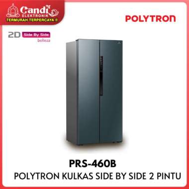 POLYTRON KULKAS SIDE BY SIDE PRS-460B / PRS460B / PRS 460B - 450L