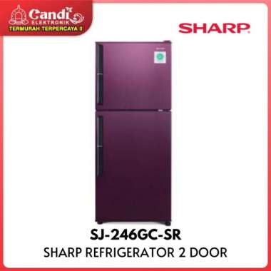 SHARP KULKAS 2 PINTU SJ-246GC-SR / SJ 246GC SR / SJ246GC SR