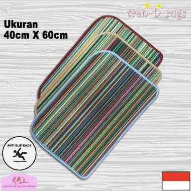 Tren-D-rugs Keset kaki salur garis alas lantai kamar tidur kamar mandi dapur pintu masuk kitchen mat
