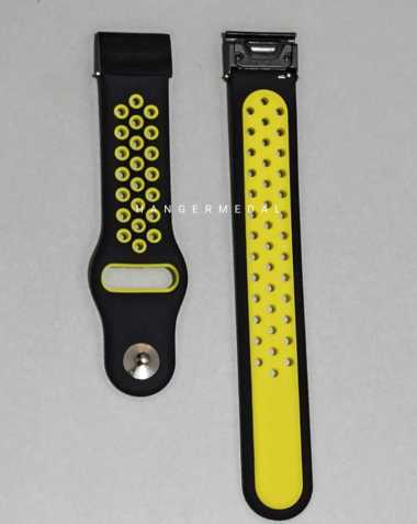 Tali jam DOT Garmin Fenix 6 Pro 5 Plus s60 s62 D2 935 945 MARQ 22mm BLACK YELLOW
