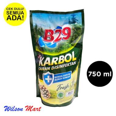 B29 KARBOL CAIRAN DISINFEKTAN FRESH PINE 750 ML REFILL PEMBERSIH LANTAI PINUS DISINFECTANT