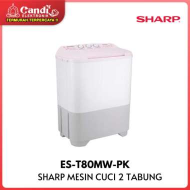 SHARP MESIN CUCI 2 TABUNG- 7KG ES-T80MW-PK