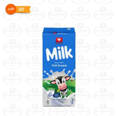 Promo Harga Diamond Milk UHT Full Cream 200 ml - Blibli