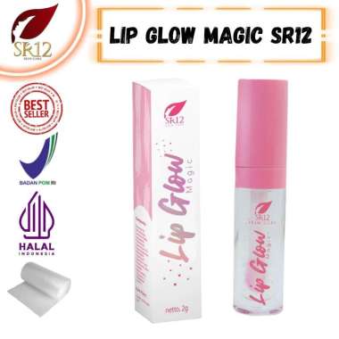 SR12 LIP GLOW MAGIC / LIP GLOSS / LIPSTIK SR12 DAN PELEMBAB / SERUM BIBIR BPOM / PEMERAH BIBIR ORIGI