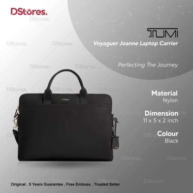 TUMI Voyaguer Joanne Laptop Bag Carrier Tas Wanita - Black Black