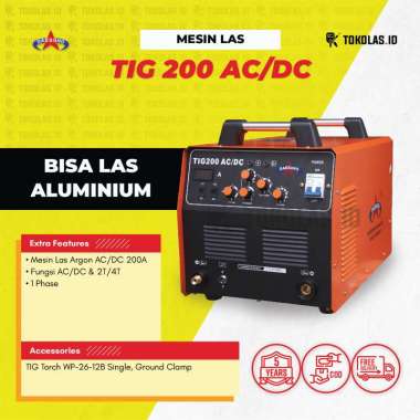 Mesin / Travo las listrik inverter - TIG / Argon DAESUNG TIG 200 AC/DC