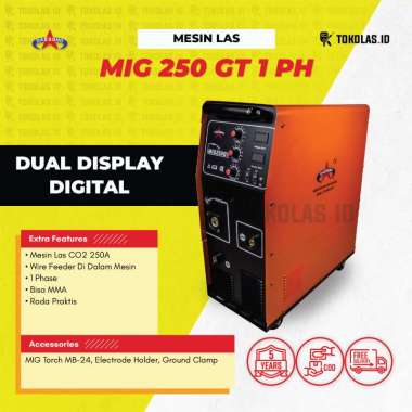 Mesin Travo Las Inverter Daesung MIG MAG 250 GT 1PH MIG250