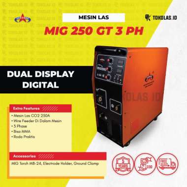 Mesin Travo Las Inverter Daesung MIG MAG 250 GT 3PH MIG250