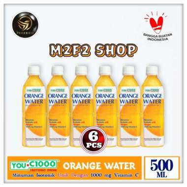 You C1000 | C 1000 Minuman Isotonik Drink Orange Water Pet - 500 ml (Kemasan 6 Pcs)