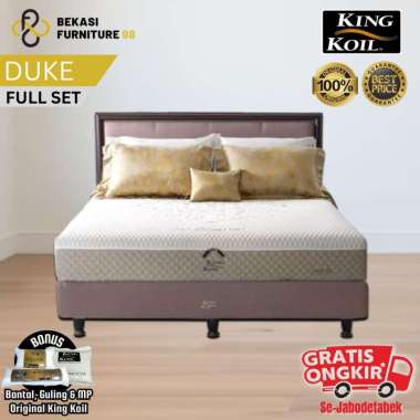 1 Set Kasur Springbed KING KOIL (Duke) Kasur Full set New Edition 180 x 200