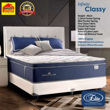 KASUR SPRINGBED ELITE - KASUR SPRING LATEX - CLASSY POCKET - ELITE KASUR ONLY 160 x 200