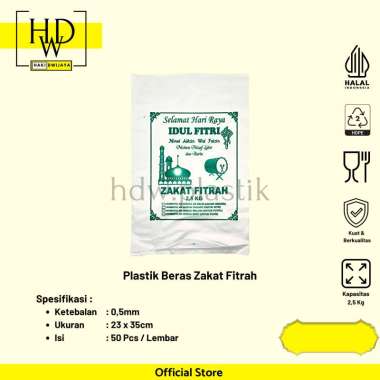 [Isi 50Pcs] Plastik Beras / Zakat Fitrah 2,5kg