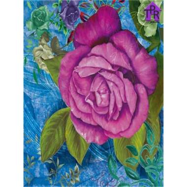 DIY Set Melukis Sendiri Paint By Number Kit Flowers 40X50CM BungaY5425