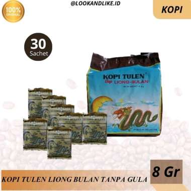 KOPI LIONG BULAN MINI ISI 30 SACHET @8g (TANPA GULA)