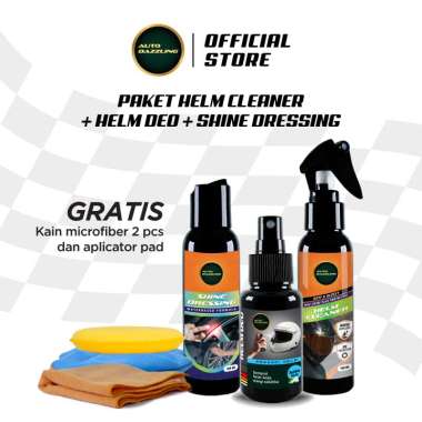 Auto Dazzling Paket Perawatan Helm & Motor Lengkap Bonus Semir Ban