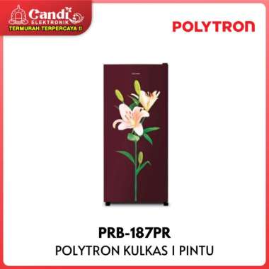 POLYTRON Kulkas 1 Pintu 180 Liter PRB-187PR / PRB 187PR / PRB187PR