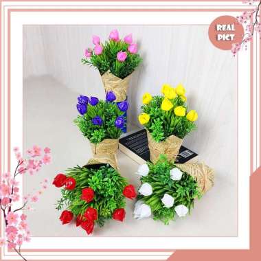 UNICO PBP88 Pot Bunga Bucket Hias Bunga Lily Hias Tanaman Artificial Flower Hiasan Meja Tamu Dekoras