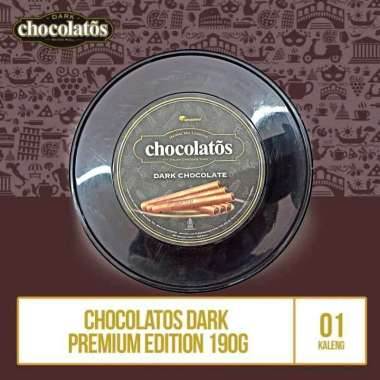 Promo Harga Chocolatos Wafer Roll Cokelat Dark 190 gr - Blibli