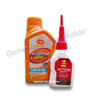 Oli Top1 Action Matic 10W40 0,8L paket Oli Gear Top1 120ml