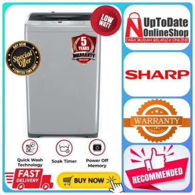 MESIN CUCI 1 TABUNG SHARP ES-F950P-GY ES-M7000P ECO LOGIC SYSTEM LED DISPLAY ZERO PRESSURE TECHNOLOG