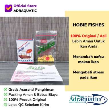 HOBIE FISHES ASLI ORIGINAL MULTIVITAMIN PENAMBAH NAFSU MAKAN IKAN