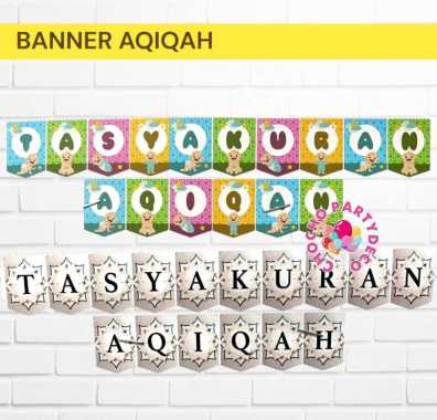 Bunting Flag TASYAKURAN AQIQAH / Banner Aqiqah Flag aqiqah B