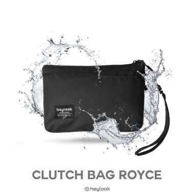 HEYLOOK Official - Clutch Bag Royce Pouch Bag Pria Wanita Hand Bag Pria Wanita Waterproof BLACK
