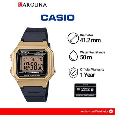 Jam Tangan Pria Casio General W-217HM-9A Digital Dial Black Resin Band