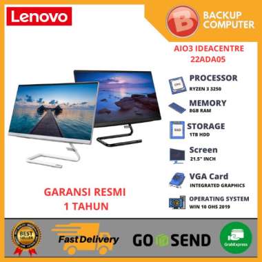 LENOVO IdeaCentre AIO3 22ADA05 F0EX0058ID (White) / F0EX0055ID (Black)