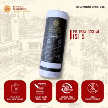 Pia Cap Mangkok - isi 5 coklat