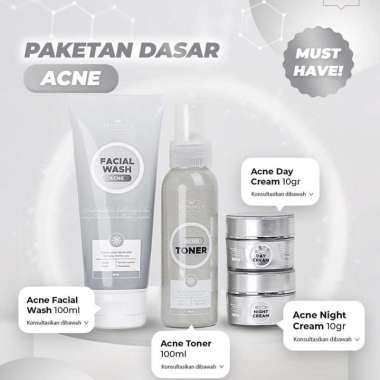 Paket Acne Pouch Benings Skincare by dr. Oky Pratama BPOM