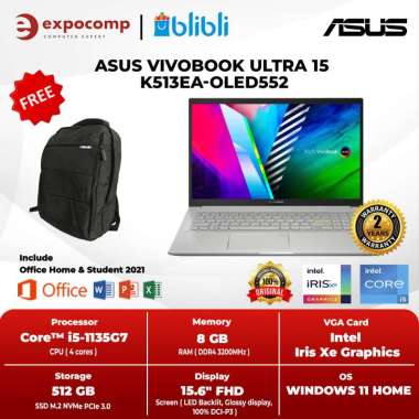 ASUS K513EA-OLED552 SILVER CORE i5-1135G7